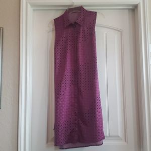 The Limited - button up belted dress